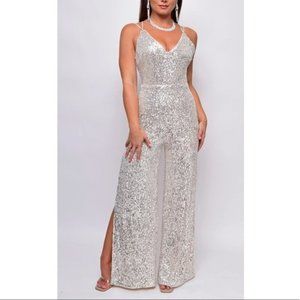 Brand New Aakaa Sequin Jumpsuit